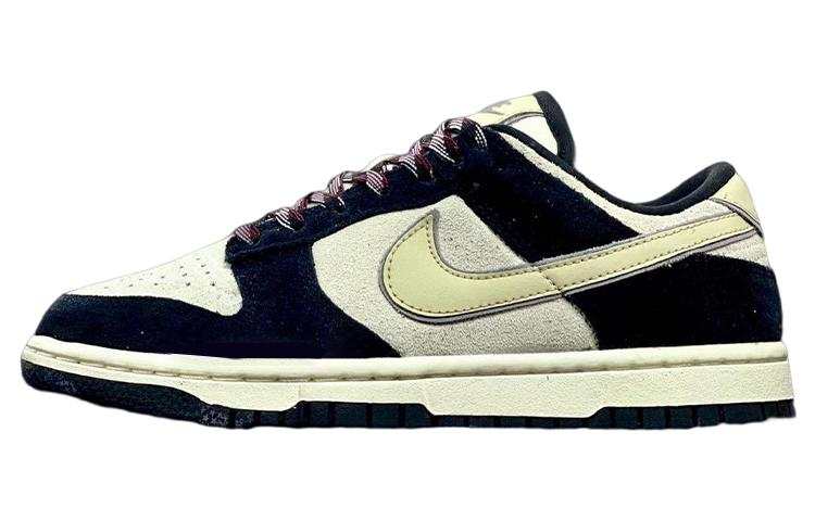 Nike Nike Dunk Slip Resistant Abrasion Resistant Low top Skateboard Shoes Men's White Dark Blue