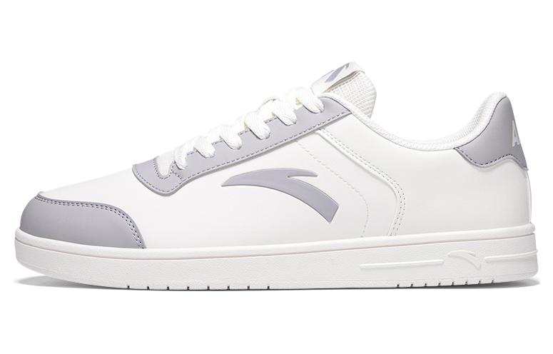 Anta Slip Resistant Abrasion Resistant Low top Skateboard Shoes Men's White