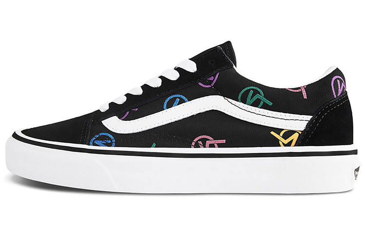 Vans Vans Old Skool Black Colored Logo 'Black White'