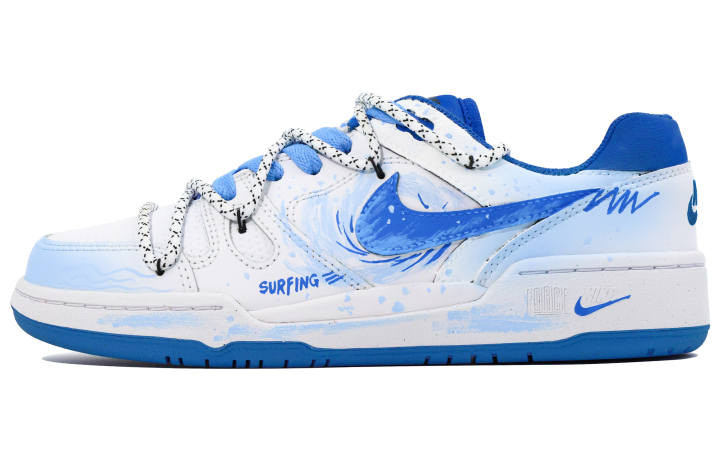 Nike Nike Full Force Low top Skateboard Shoes Men's Blue White