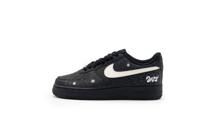 Nike Nike Air Force 1 Slip Resistant Lightweight Low top Skateboard Shoes Unisex Black