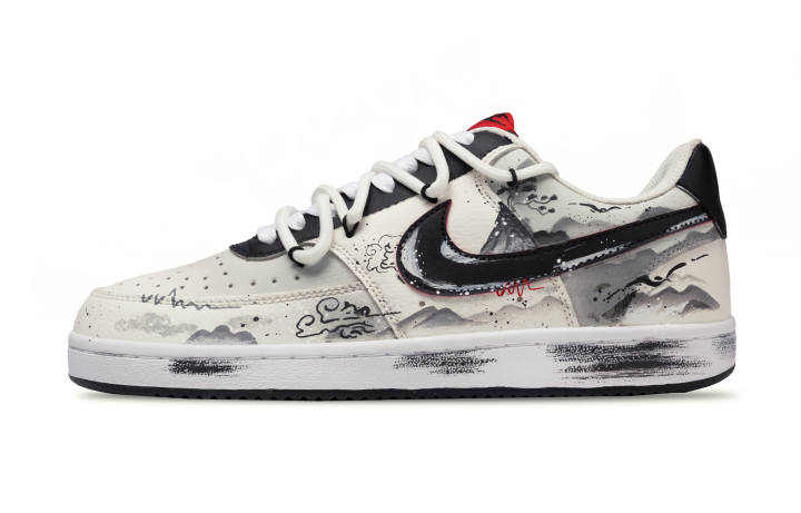 Nike Nike Court Vision 1 Low top Skateboard Shoes Unisex Black White