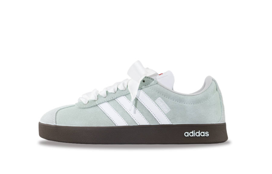 Adidas Adidas VL COURT 2.0 Slip Resistant Abrasion Resistant Low top Skateboard Shoes Unisex Light Cyan