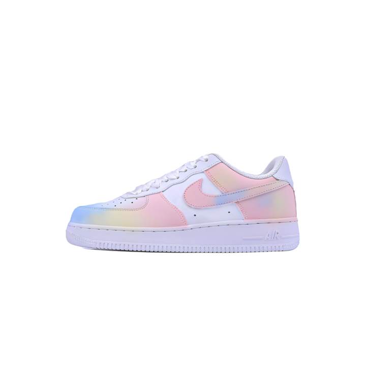 Nike Nike Air Force 1 Novel Point, Ice Cream Slip Resistant Abrasion Resistant Low top Skateboard Shoes Unisex