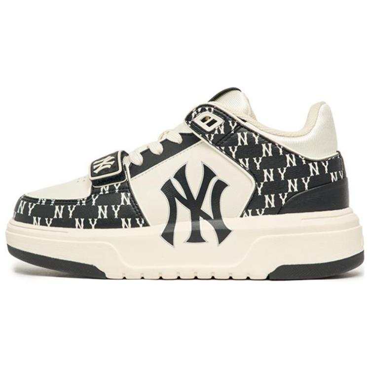 MLB MLB Chunky Liner Basic Mid top Skateboard Shoes Unisex Beige Black
