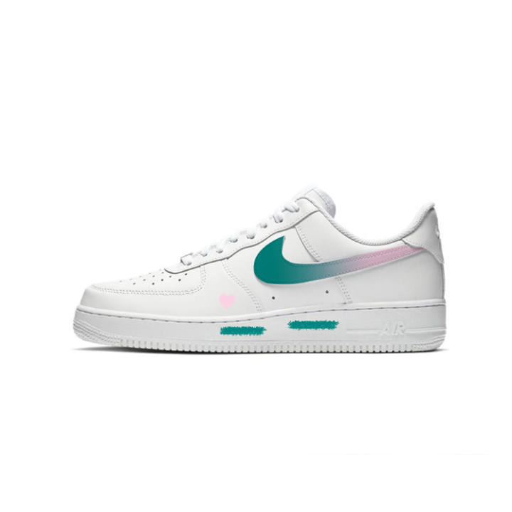 Nike Nike Air Force 1 Coverage Thermal Coverage Low top Skateboard Shoes Women's Green
