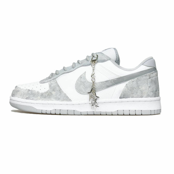 Nike Nike Big Ink Dot, Star Crushed Abrasion Resistant Low top Skateboard Shoes Men's Meteorite Gray