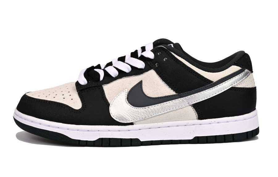 Nike Nike Dunk Slip Resistant Abrasion Resistant Low top Skateboard Shoes Unisex Beige Black
