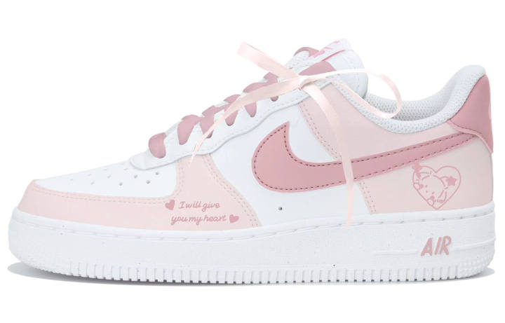 Nike Nike Air Force 1 Low top Skateboard Shoes Women's White Pink