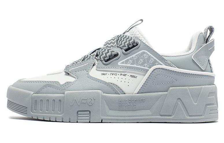 361° Slip Resistant Abrasion Resistant Low top Skateboard Shoes Women's Cool Mist Gray