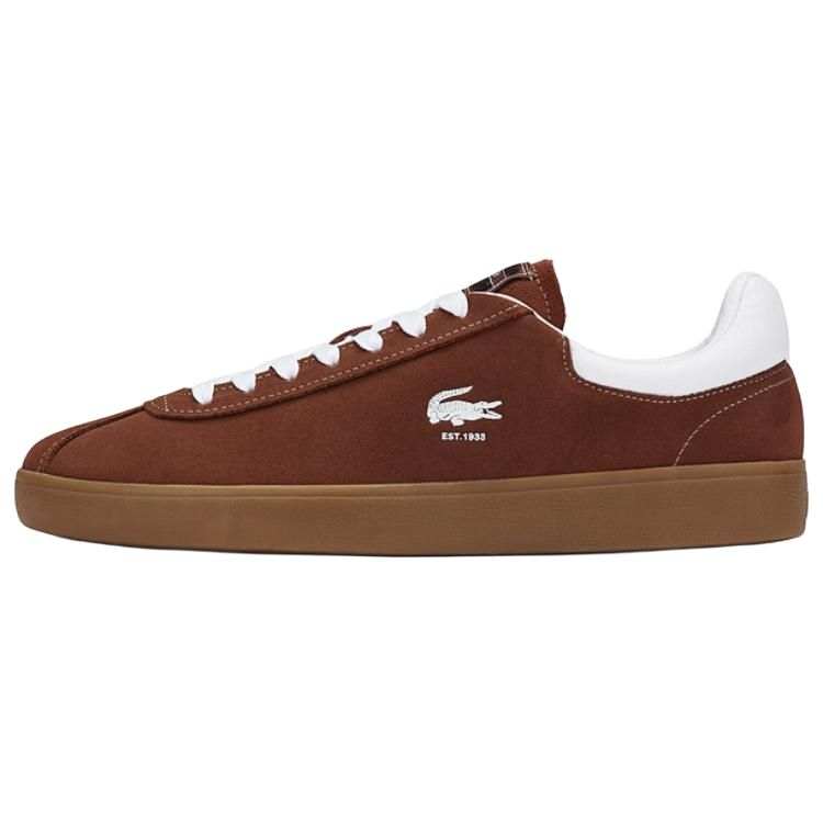 LACOSTE Minimalist Fashion Low top Skateboard Shoes Men's Brown