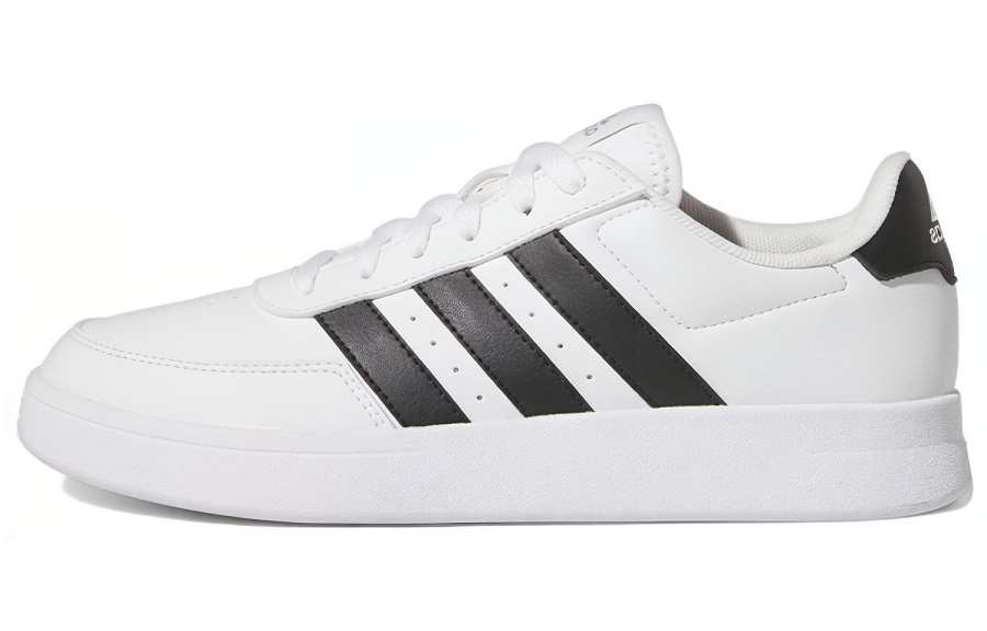 Adidas Neo Breaknet 2 Leather Low top Skateboard Shoes Women's White Black