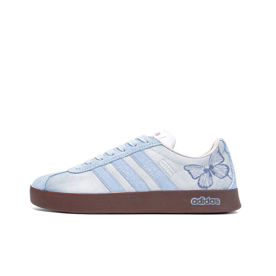 Adidas Neo Slip Resistant Abrasion Resistant Low top Skateboard Shoes Unisex Purple