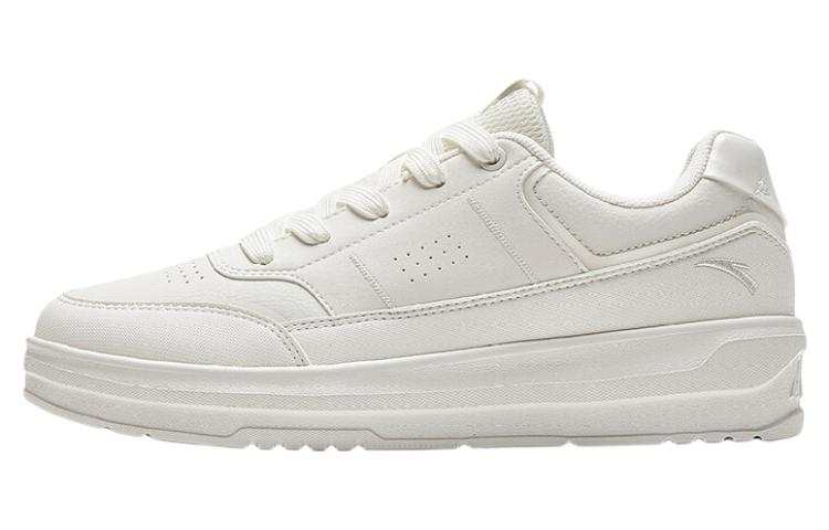 Anta Trendy Slip Resistant Cushioning Abrasion Resistant Low top Skateboard Shoes Women's White