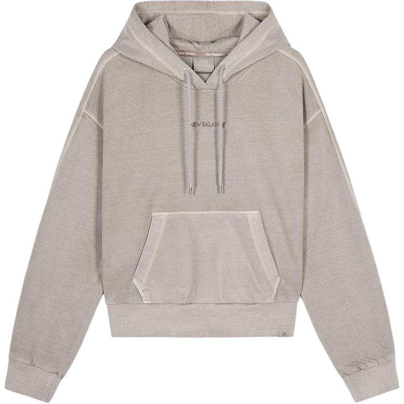 New Balance New Balance Sweatshirts Women's Dark Beige Hooded Moderate
