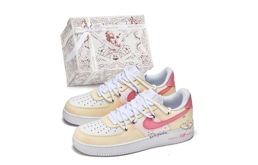 Nike Nike Air Force 1 Da Vinci Custom, Box, Love Strategy Slip Resistant Quick Dry Abrasion Resistant Balance