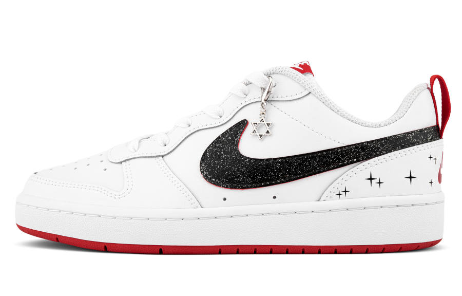 Nike Nike Court Borough 2 Abrasion Resistant, Breathable, Slip Resistant Low top Skateboard Shoes Women's White