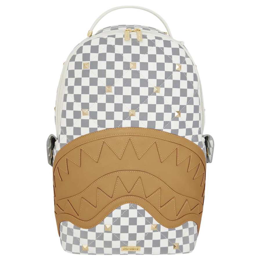 SPRAYGROUND SPRAYGROUND Artificial Leather Backpack Unisex Ecru