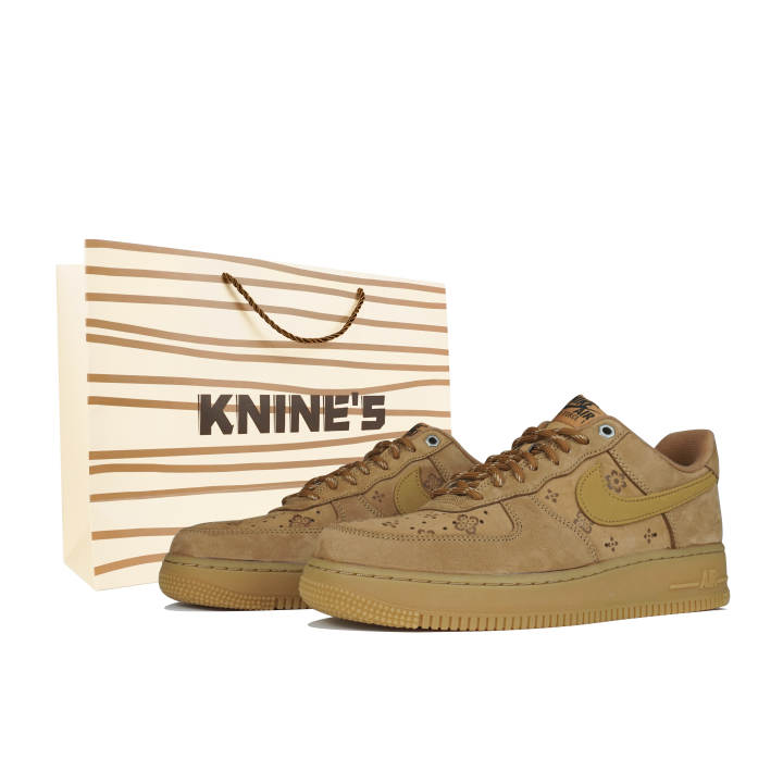 Nike Nike Air Force 1 Low top Skateboard Shoes Unisex Brown