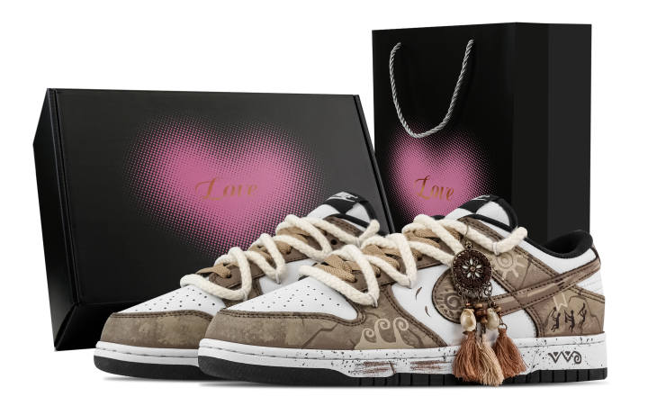 Nike Nike Dunk Trace, Heart Box Slip Resistant Abrasion Resistant Low top Skateboard Shoes Unisex