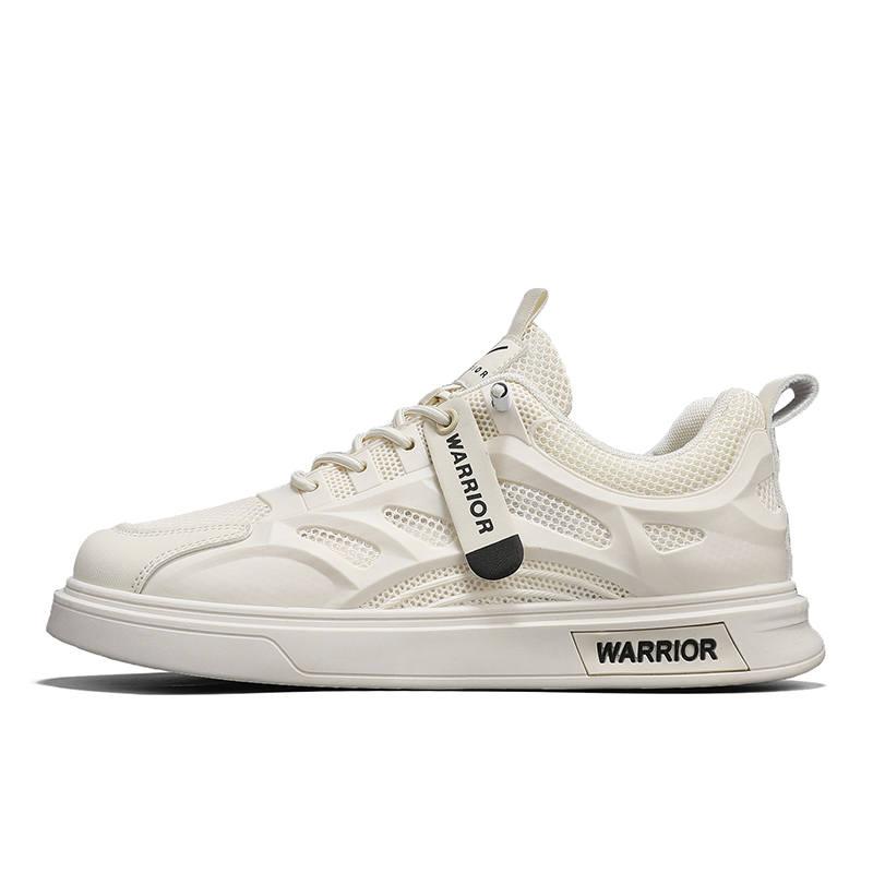 WARRIOR Skateboard Shoes Men's Low Top Beige/White Green/White Blue/White