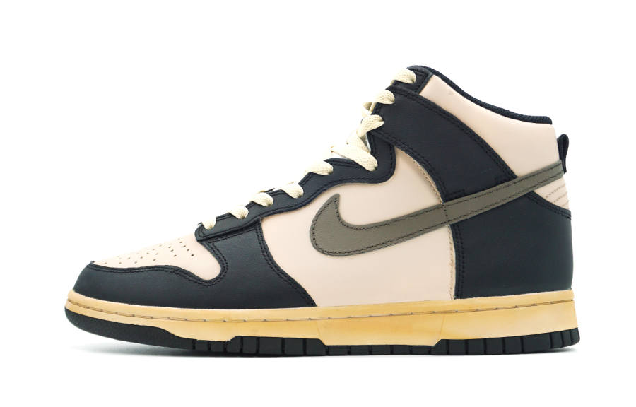 Nike Nike Dunk Slip Resistant Abrasion Resistant High top Skateboard Shoes Men's Black White Blue