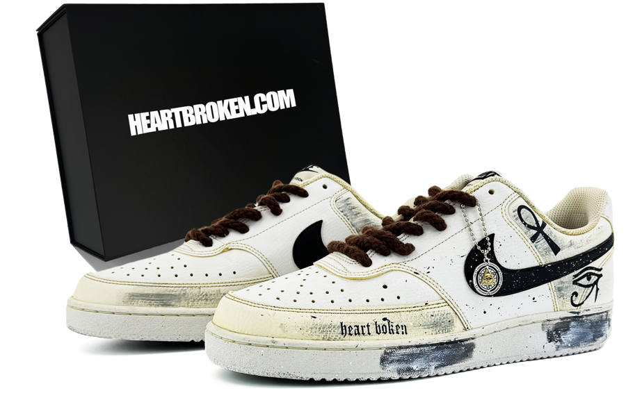 Nike Nike Court Vision 1 Suixin, Pharaoh's Eye, Box Coverage Cushioning Abrasion Resistant Low top Skateboard Shoes Unisex