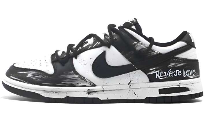 Nike Nike Dunk Abrasion Resistant Low top Skateboard Shoes Unisex White Black
