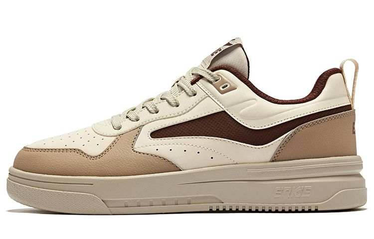 Erke Cool Play 2.0 Slip Resistant Abrasion Resistant Low top Skateboard Shoes Men's Eggnog Gray Taupe