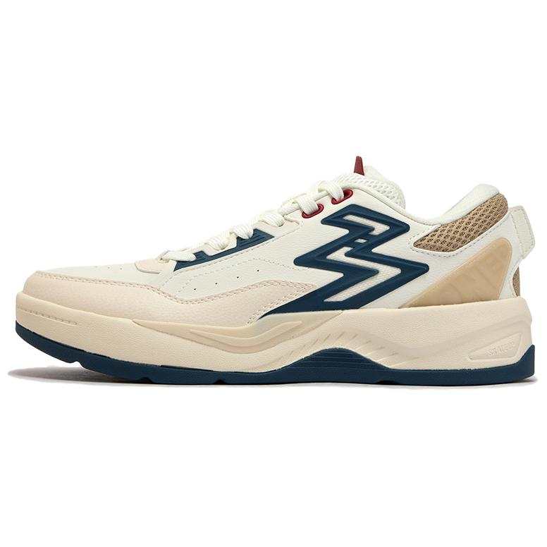 361° Slip Resistant Abrasion Resistant Low top Skateboard Shoes Men's Beige Blue