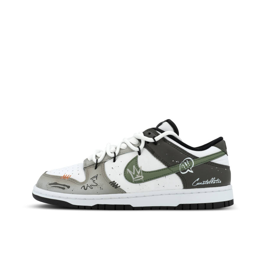 Nike Nike Dunk Gorilla Mischief XJDD Graffiti Wanderer Low top Skateboard Shoes Unisex Gray Green