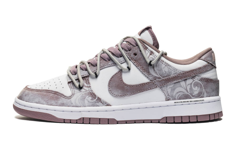 Nike Nike Dunk Desert Rose, New Autumn Purple Smoke Low top Skateboard Shoes Unisex White Purple
