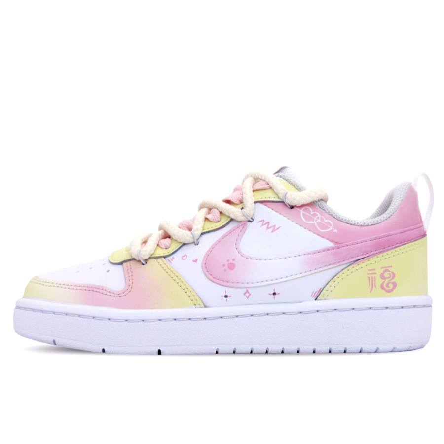 Nike Nike Court Lite Full Of Blessing Low top Skateboard Shoes Women's Pink New