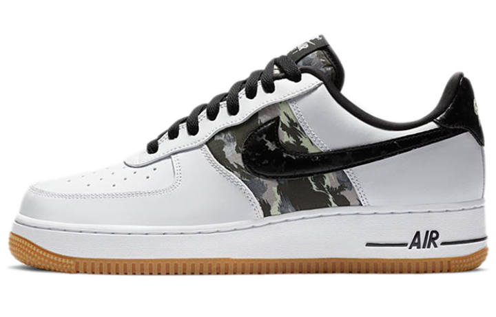 Nike Nike Air Force 1 Low White Ripstop Camo Black Gum