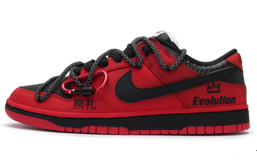 Nike Nike Dunk Evo Pro Slip Resistant Abrasion Resistant Low top Skateboard Shoes Men's Red Black