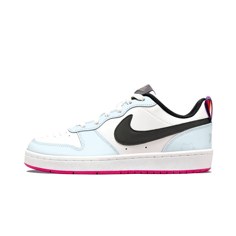 Nike Nike Court Borough GS White Day Blue Dream Lightweight Low top Skateboard Shoes Women's Blue