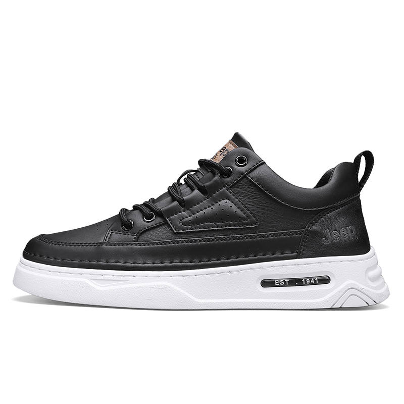 Jeep Synthetic Leather Abrasion Resistant, Lightweight, And Breathable Low top Skateboard Shoes Men's