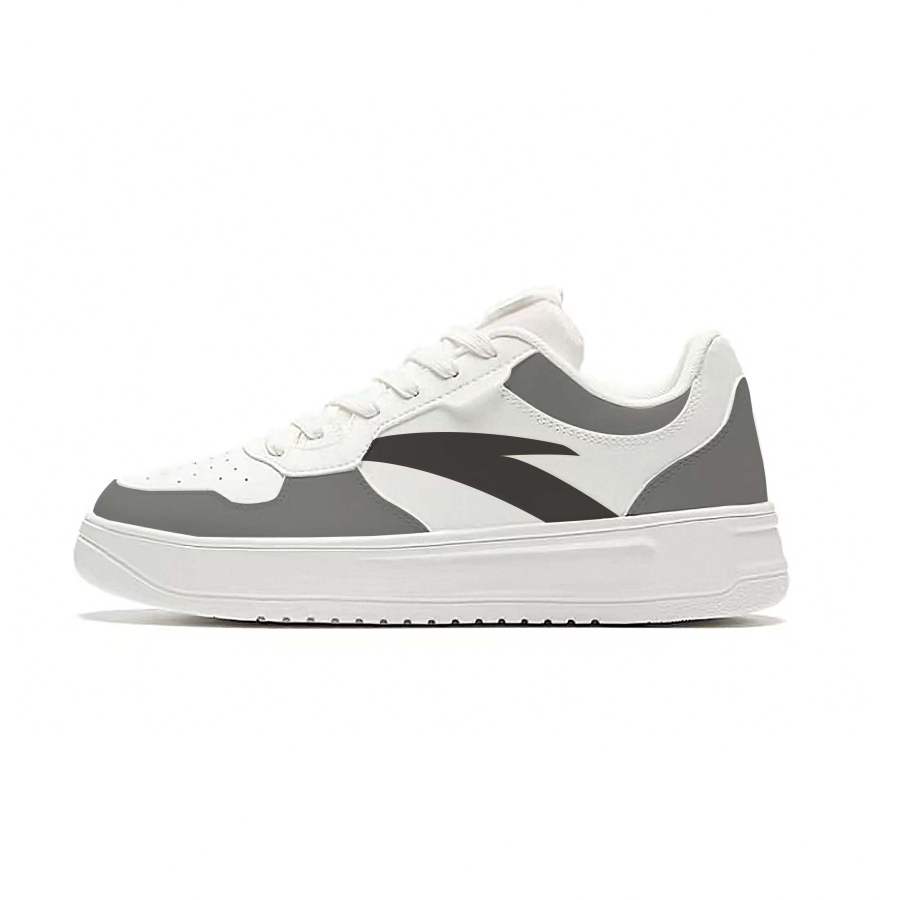 Anta Slip Resistant Abrasion Resistant Slip Resistant Abrasion Resistant Low top Skateboard Shoes Unisex Gray