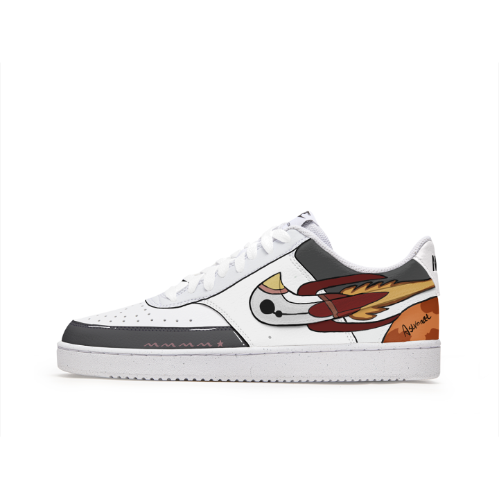 Nike Nike Court Vision 1 Freedom Panda, Little Rocket Slip Resistant Abrasion Resistant Low top Skateboard Shoes Men's