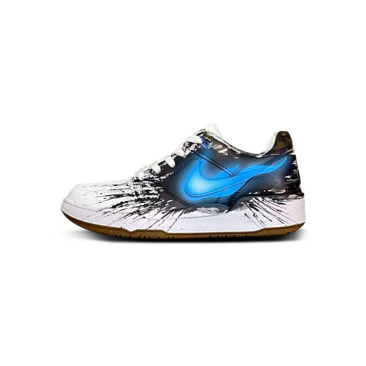 Nike Nike Full Force Tower Rabbit Creative Low top Skateboard Shoes Men's Black Blue