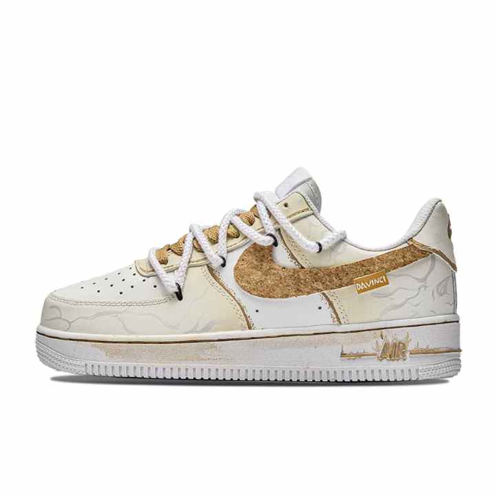 Nike Nike Air Force 1 Free Panda, Warm Hearted Latte Cushioning Abrasion Resistant Cushioning, Wear Resistant Low top