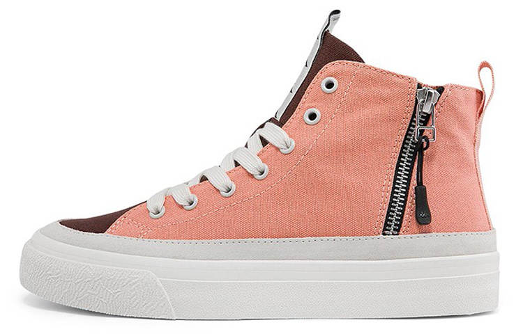 Kappa High top Skateboard Shoes Unisex Rose Pink