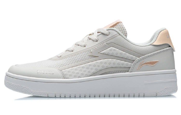 Li-Ning Li Ning Low top Skateboard Shoes Women's White Apricot