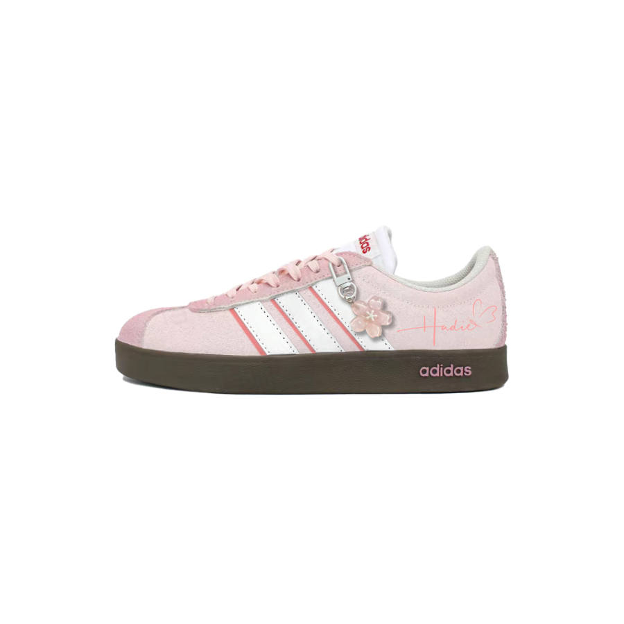 Adidas Adidas VL COURT 2.0 Cushioning, Wear Resistant Low top Skateboard Shoes Unisex Pink