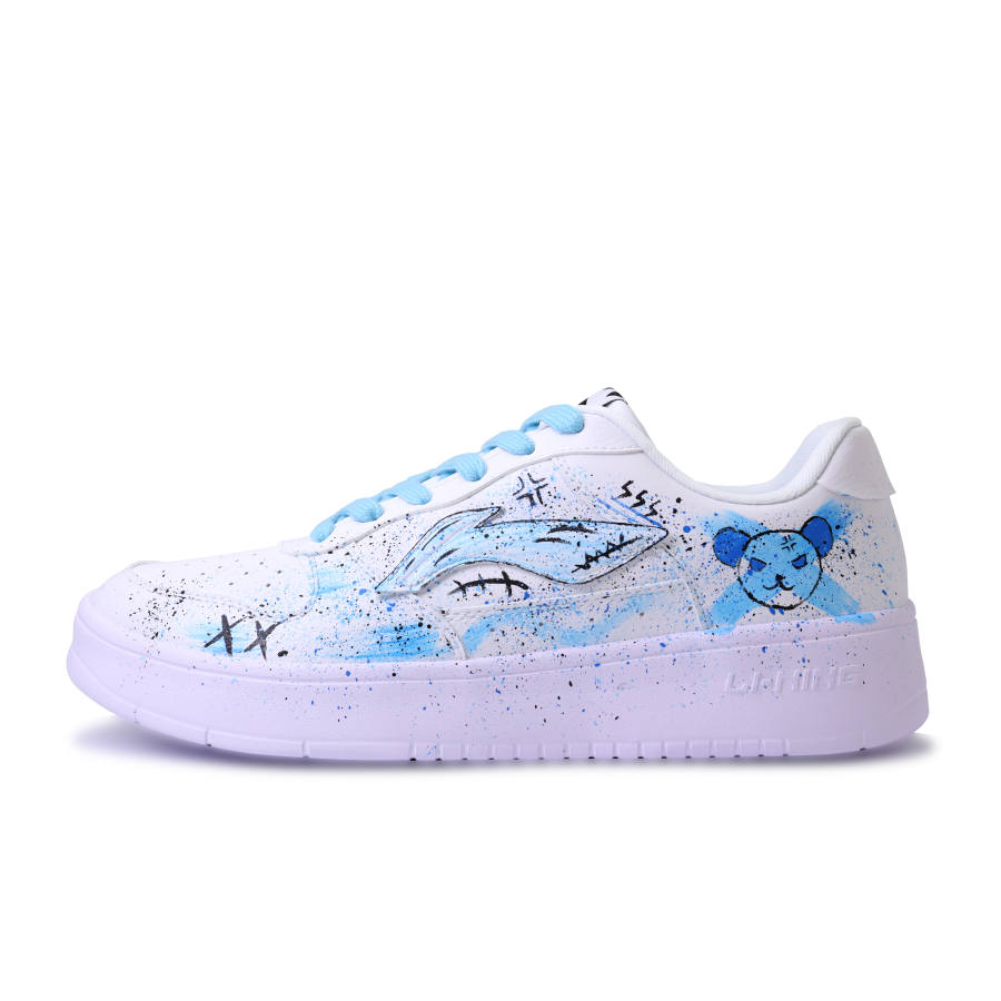Li-Ning Li Ning Floating Boat Abrasion Resistant Lightweight Breathable Low top Skateboard Shoes Unisex White Blue Black