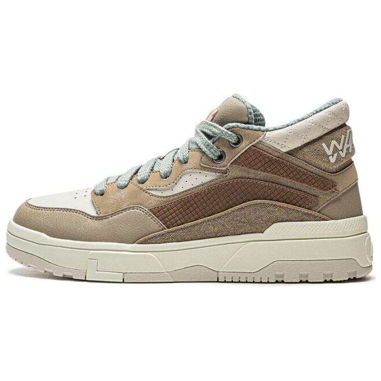 Li-Ning Li Ning Wave MID Slip Resistant Abrasion Resistant Mid top Skateboard Shoes Men's Umber
