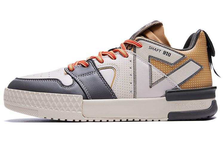 PEAK Taichi 910 Leather Comfortable Slip Resistant Abrasion Resistant Slip Resistant Abrasion Resistant Low top