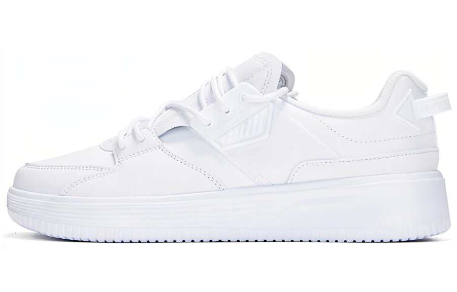 361° Slip Resistant Coverage Abrasion Resistant Lightweight Breathable Balance Low top Skateboard Shoes Men's White