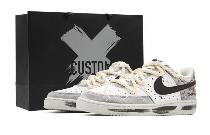 Nike Nike Court Vision 1 Skateboard Shoes Men's Low Top Gray/Black
