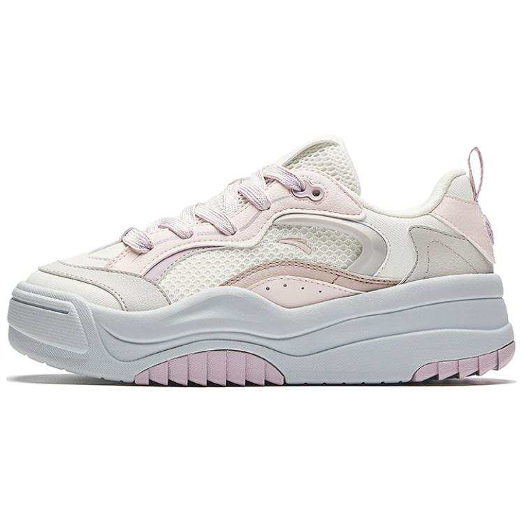 Anta Lightweight Height Increasing Low top Skateboard Shoes Women's White Gray